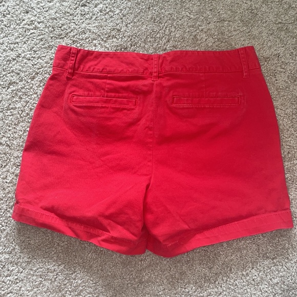 Red jean shorts! Side 4. - Picture 2 of 4
